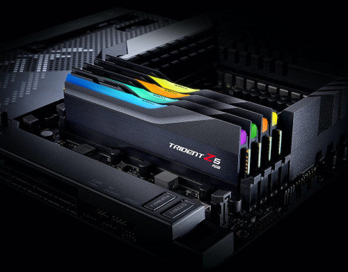 G.Skills Trident Z5 RGB 32GB (2x16GB) DDR5 PC5-48000 6000MHz CL40-40-40-96 1.35V Intel XMP 3.0 gaming ram memory - silver G.Skills Trident Z5 RGB 32GB (2x16GB) DDR5 PC5-48000 6000MHz CL40-40-40-96 1.35V Intel XMP 3.0 gaming ram memory - silver